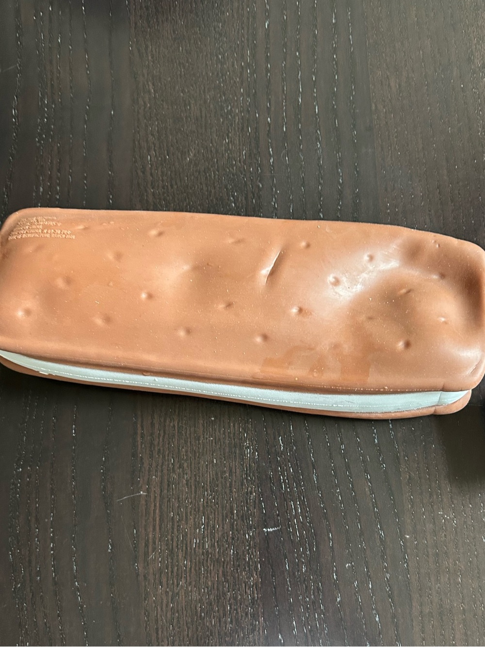 Kids Tan Toiletry Pouch with Zip Closure